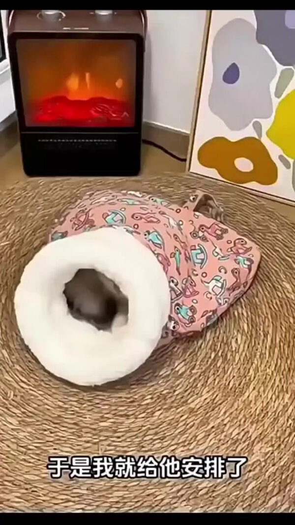 Cama Cueva Bolsa de Dormir para Gatos y Perros
