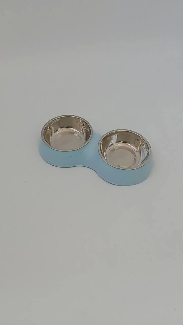 Comedero Doble para Perros y Gatos Plato para Mascotas